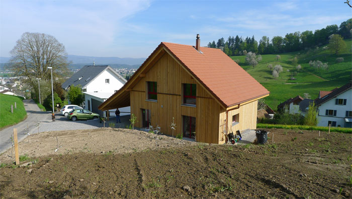 Praktische Holzfassade